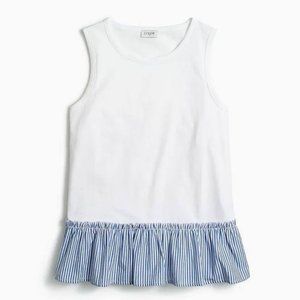 J. Crew Factory Woven-hem tank top